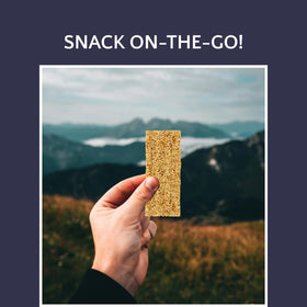Loucks Original Sesame Snaps single bar close-up with natural sesame flavor.