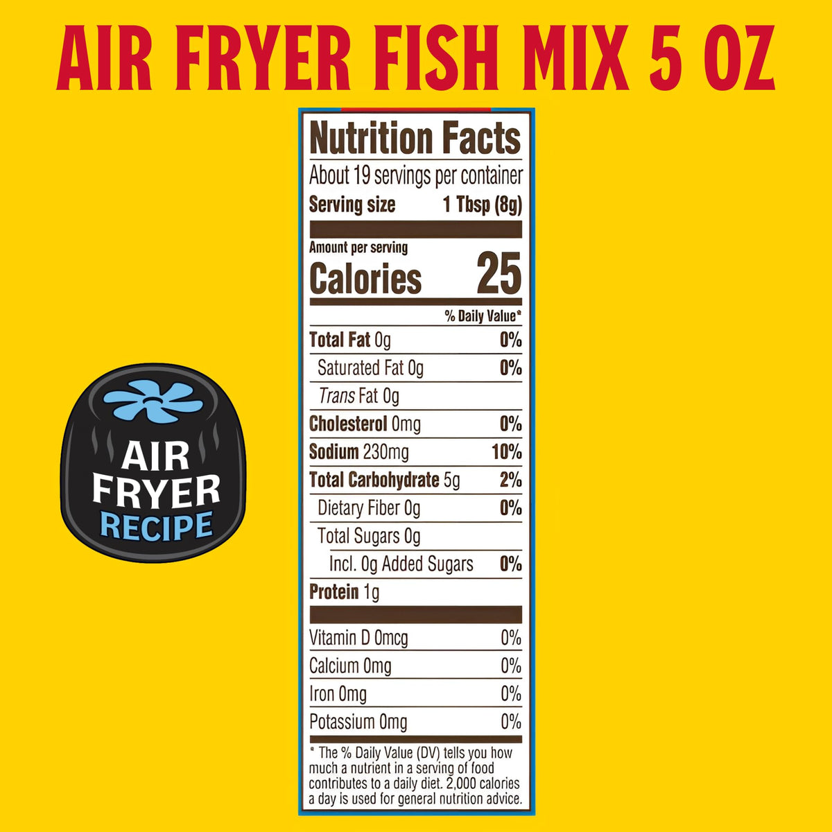 Louisiana Fish Fry air fry coating mix in oven-ready packaging, versatile crust options.