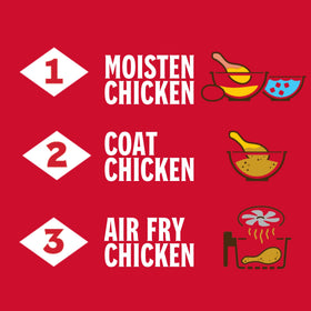 Louisiana Fish Fry Air Fryer Chicken Coating Box 3 ideal for wings and tenders.