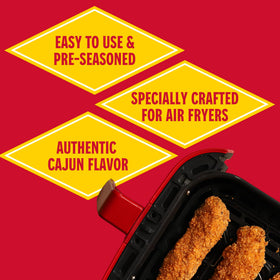 Louisiana Fish Fry Air Fryer Chicken Coating Box 4 delivers crunchy parmesan-style crust.