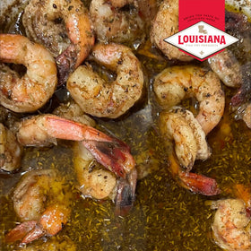 Louisiana Fish Fry BBQ Shrimp Sauce Mix charbroiled oysters on plate