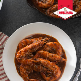 Louisiana Fish Fry BBQ Shrimp Sauce Mix chicken option plated