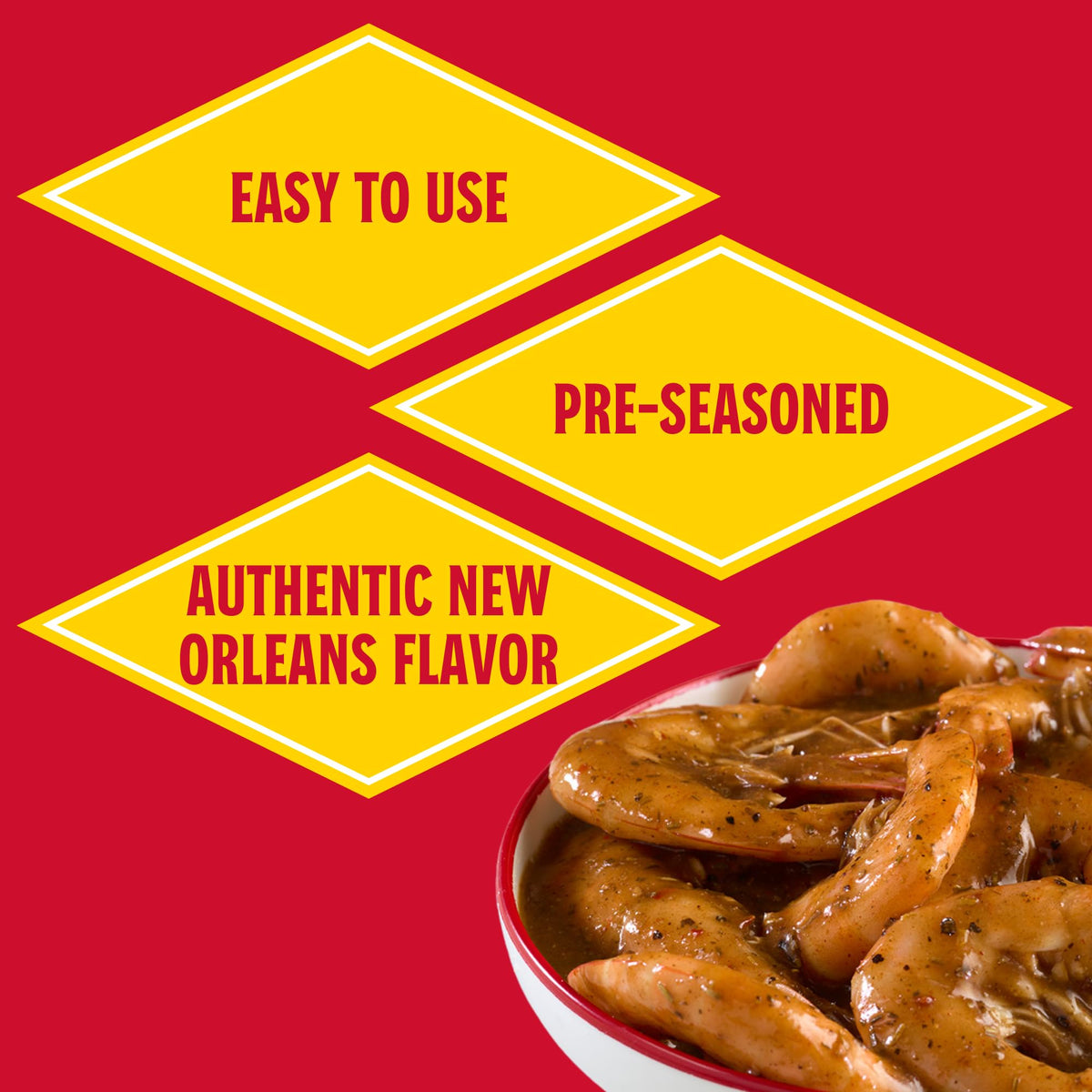 Louisiana Fish Fry BBQ Shrimp Sauce Mix ready-to-serve family meal