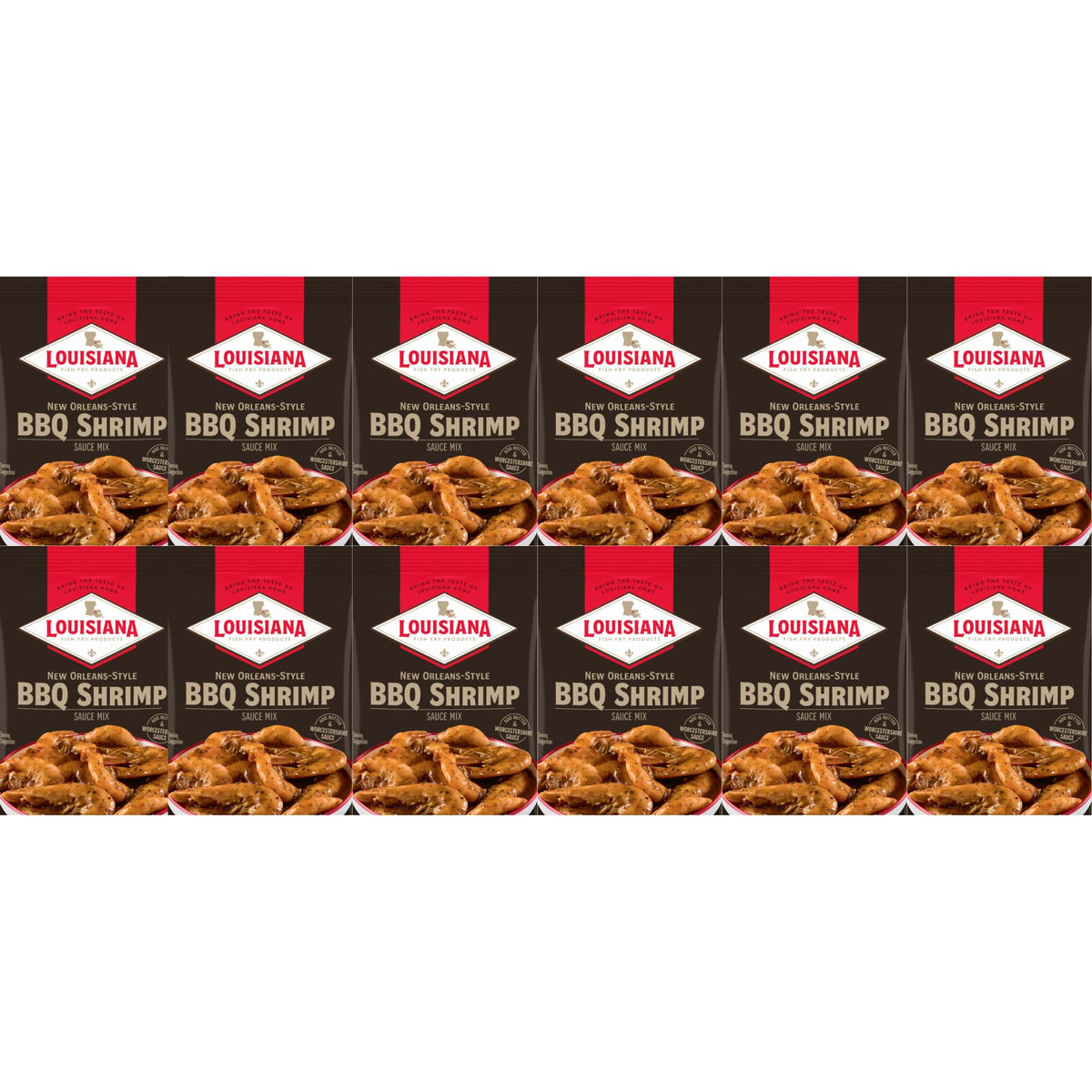 Louisiana Fish Fry BBQ Shrimp Sauce Mix packet ready for quick weeknight shrimp