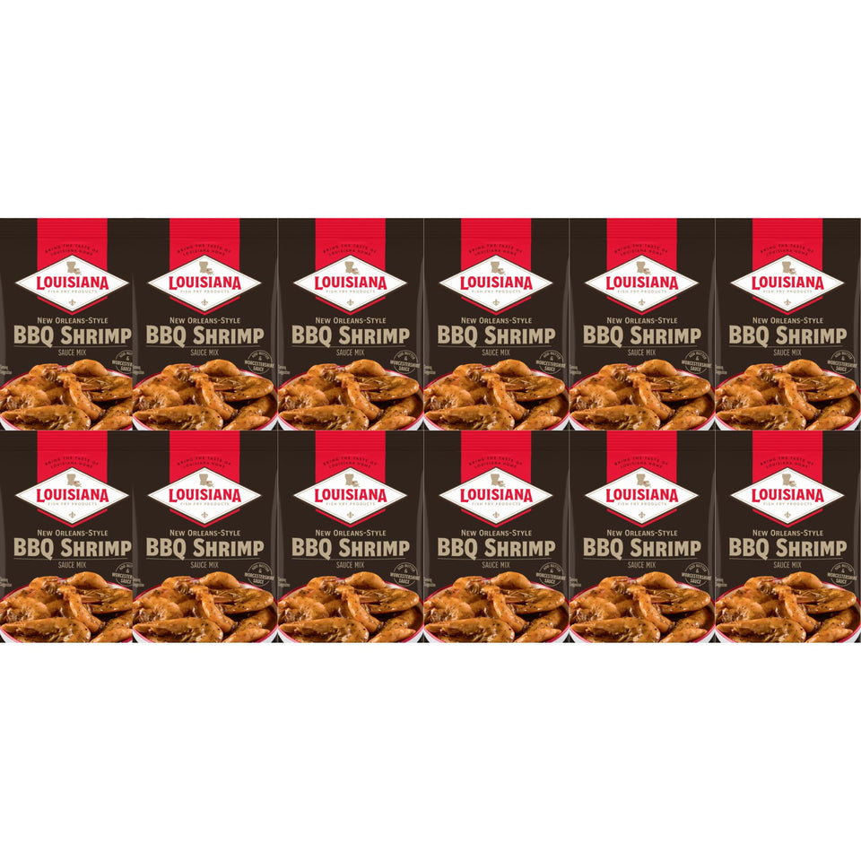 Louisiana Fish Fry BBQ Shrimp Sauce Mix packet ready for quick weeknight shrimp