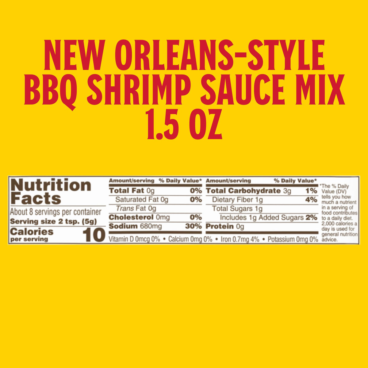 Louisiana Fish Fry BBQ Shrimp Sauce Mix spice blend close-up for bold flavor