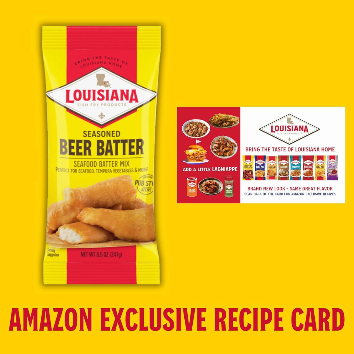 Louisiana Fish Fry Beer Batter Mix simplifies meal prep for versatile frying at home
