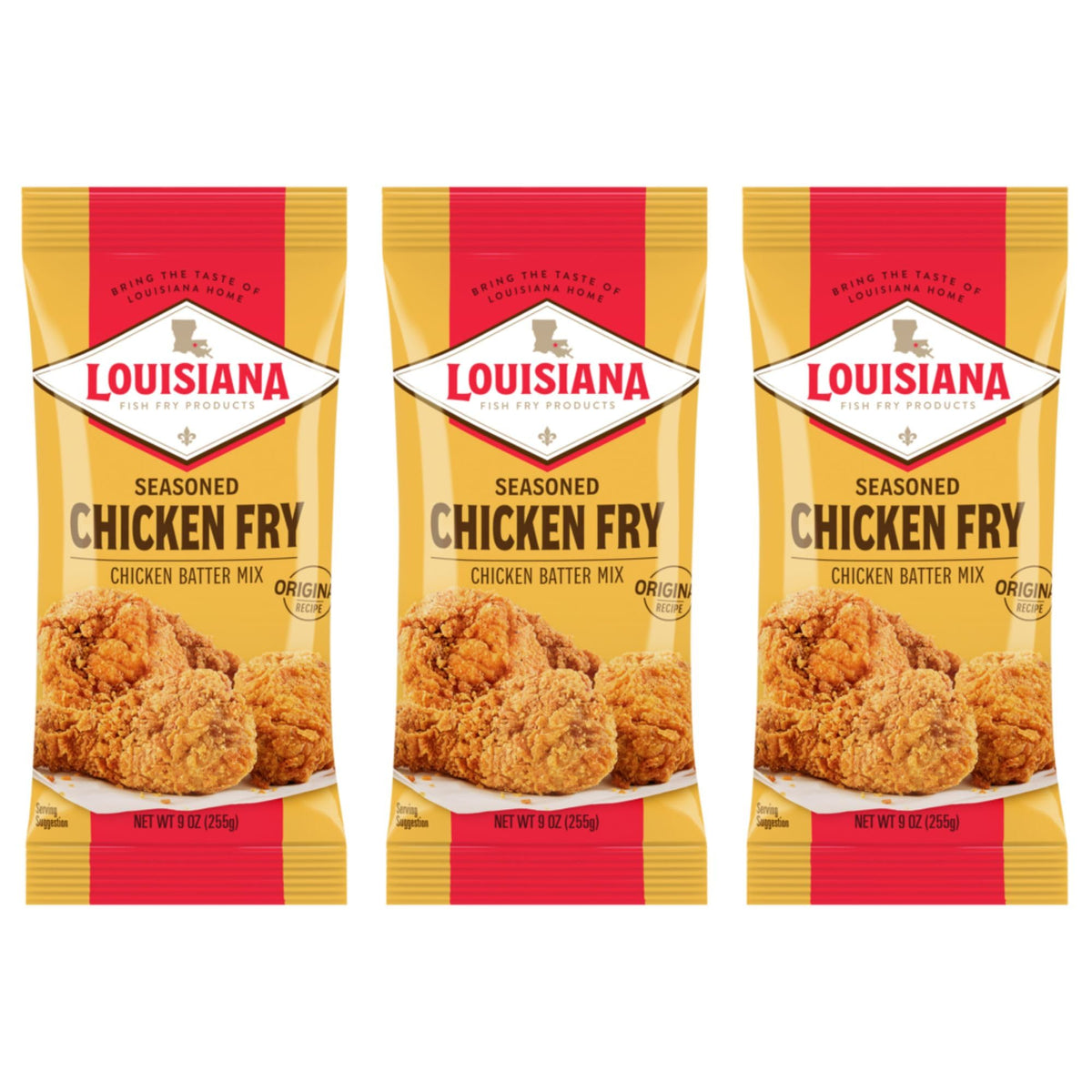 Louisiana Fish Fry Chicken Fry Batter Pack-3 ideal for easy weeknight meals.