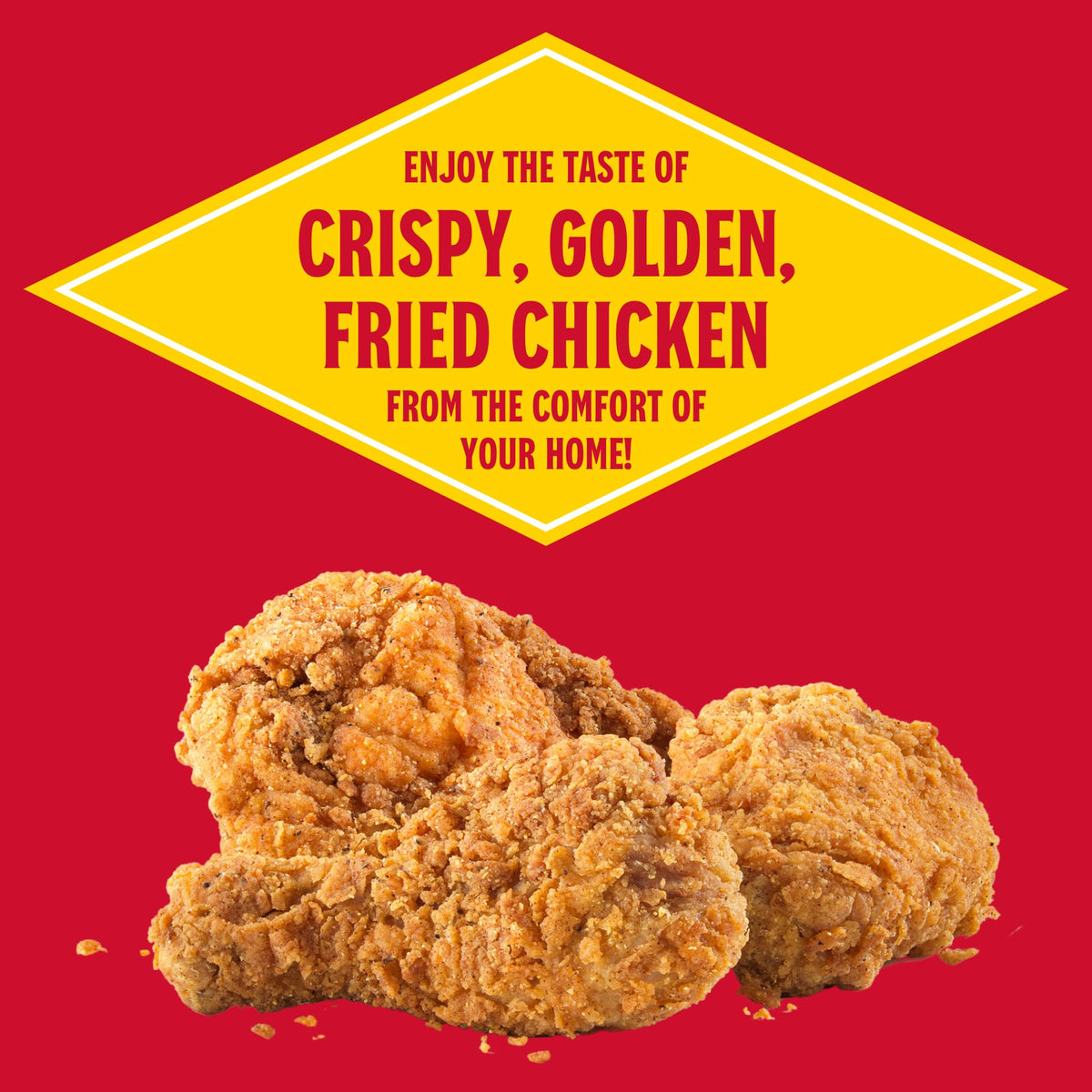 Louisiana Fish Fry Chicken Fry up to 3 lbs batch, perfect for family meals.
