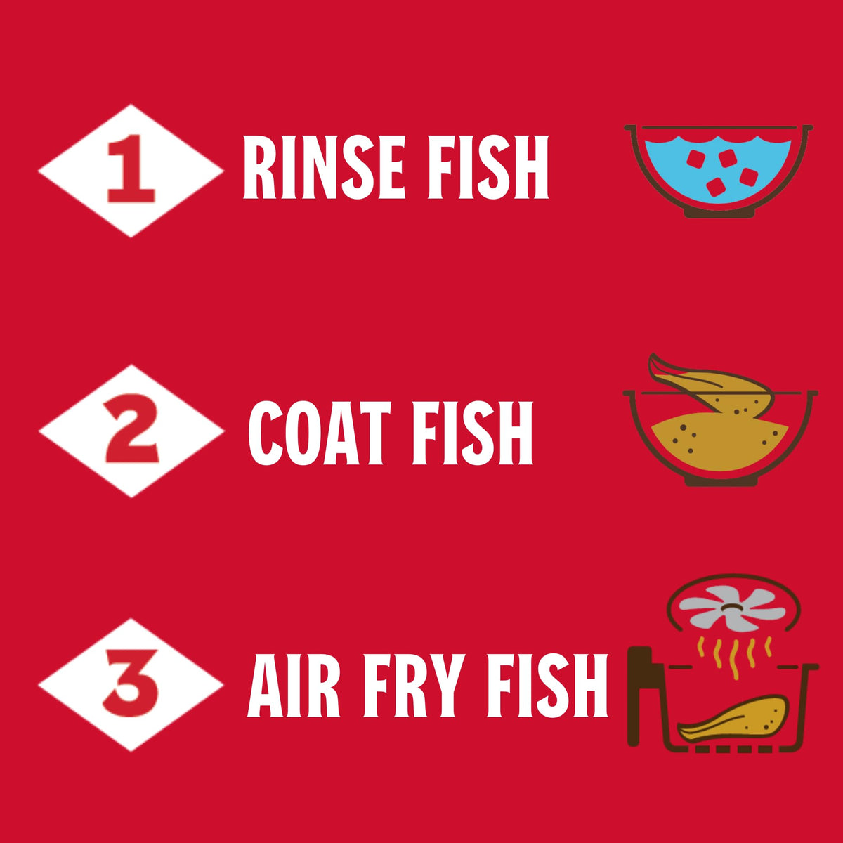 Louisiana Fish Fry coating mix measured in bowl, easy prep for shake-on crusts.