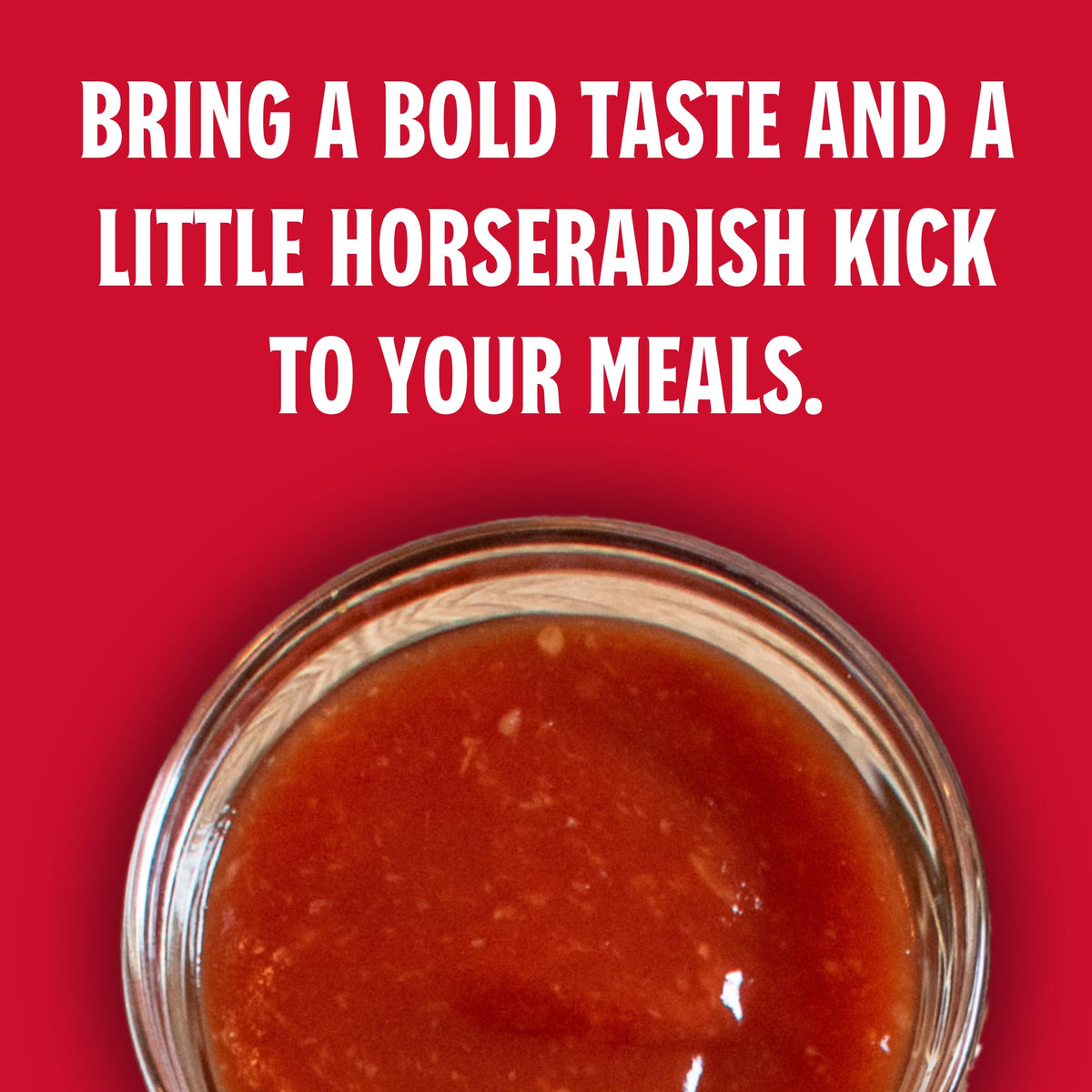 Louisiana Fish Fry Cocktail Sauce served over appetizers for Cajun twist.