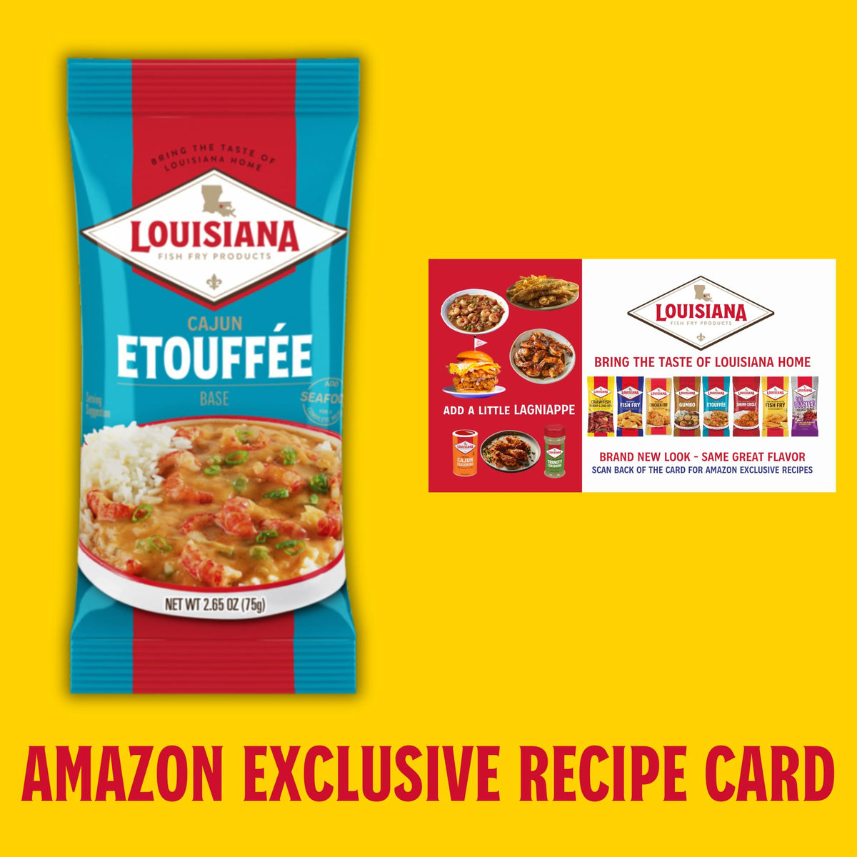Louisiana Fish Fry Etouffee Base packaging with brand logo ready to buy