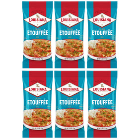 Louisiana Fish Fry Etouffee Base packaging shows authentic Cajun mix for quick meals