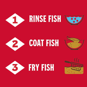 Aroma and zest of Louisiana Fish Fry lemon coating