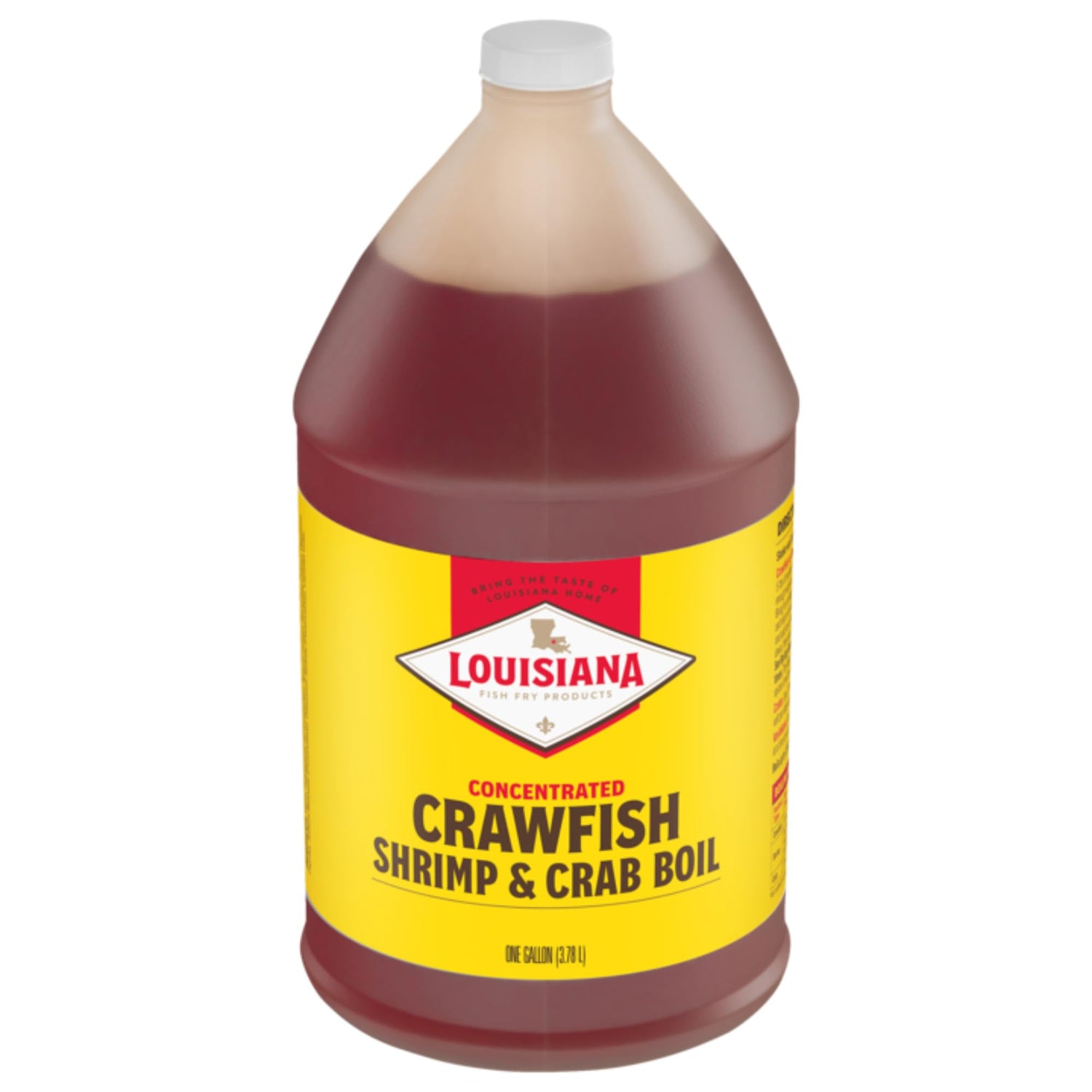 Louisiana Fish Fry liquid seafood boil bottle with pour spout for precise flavor customization.