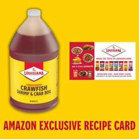 Louisiana Fish Fry gift set bottle and bib included for mess-free entertaining.