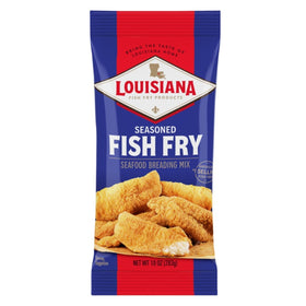 Louisiana Fish Fry seasoned fry pack 3 highlights a bold crust for quick seafood meals.
