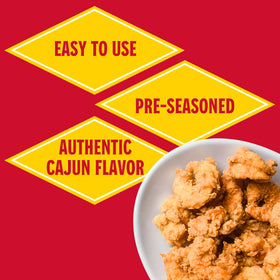 Louisiana Fish Fry Two-Pack provides batter for up to four pounds shrimp