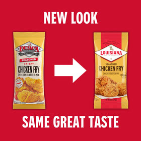 Louisiana Fish Fry versatile uses include chicken and vegetables in meals.