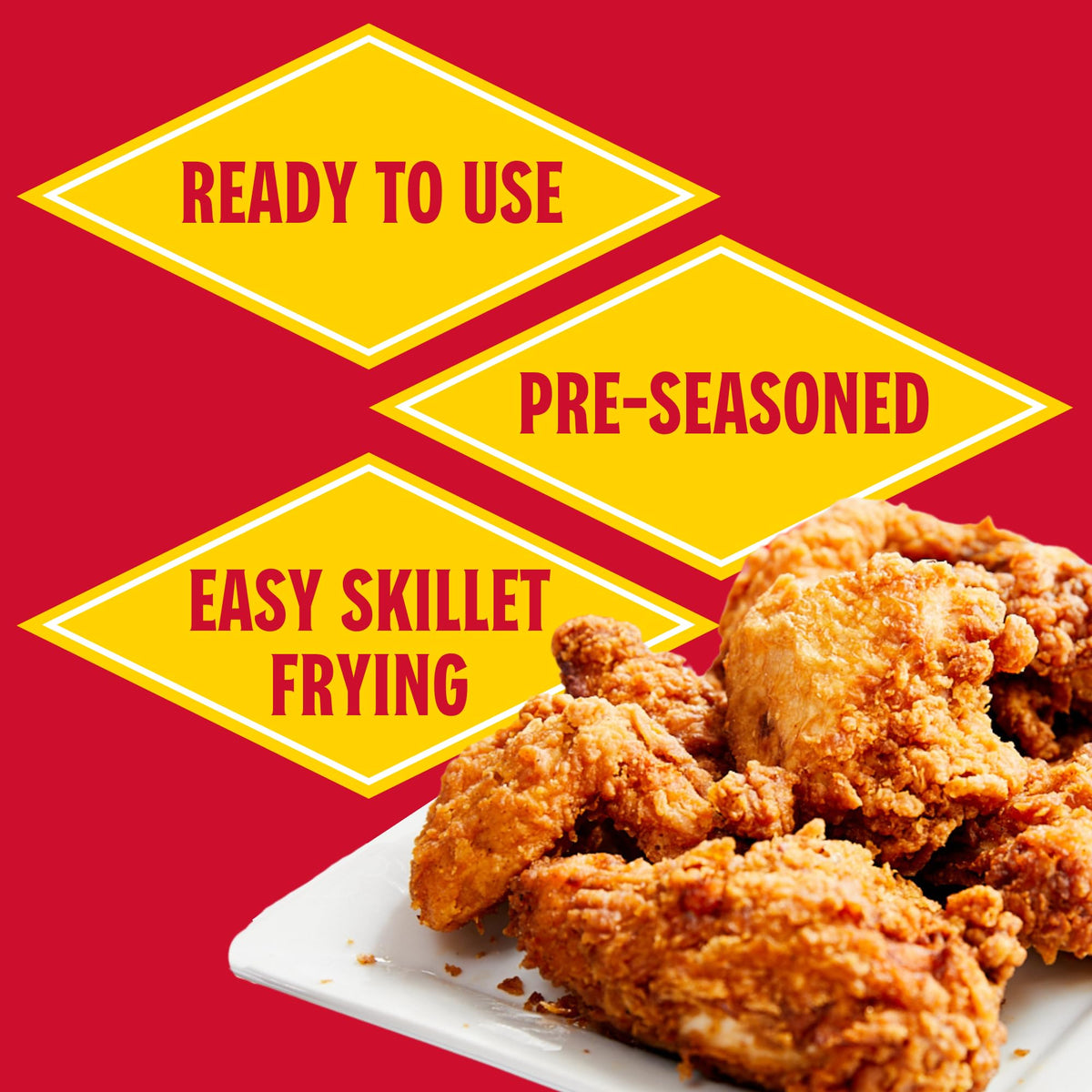 Louisiana Fish Fry water-only prep makes quick coated chicken.