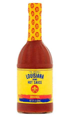 Louisiana Original Hot Sauce aged peppers close-up showing rich depth.