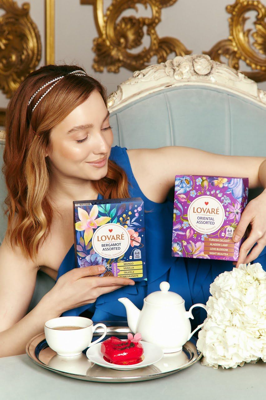 LOVARE Bergamot truffle tea bag with lapacho note for indulgent scent