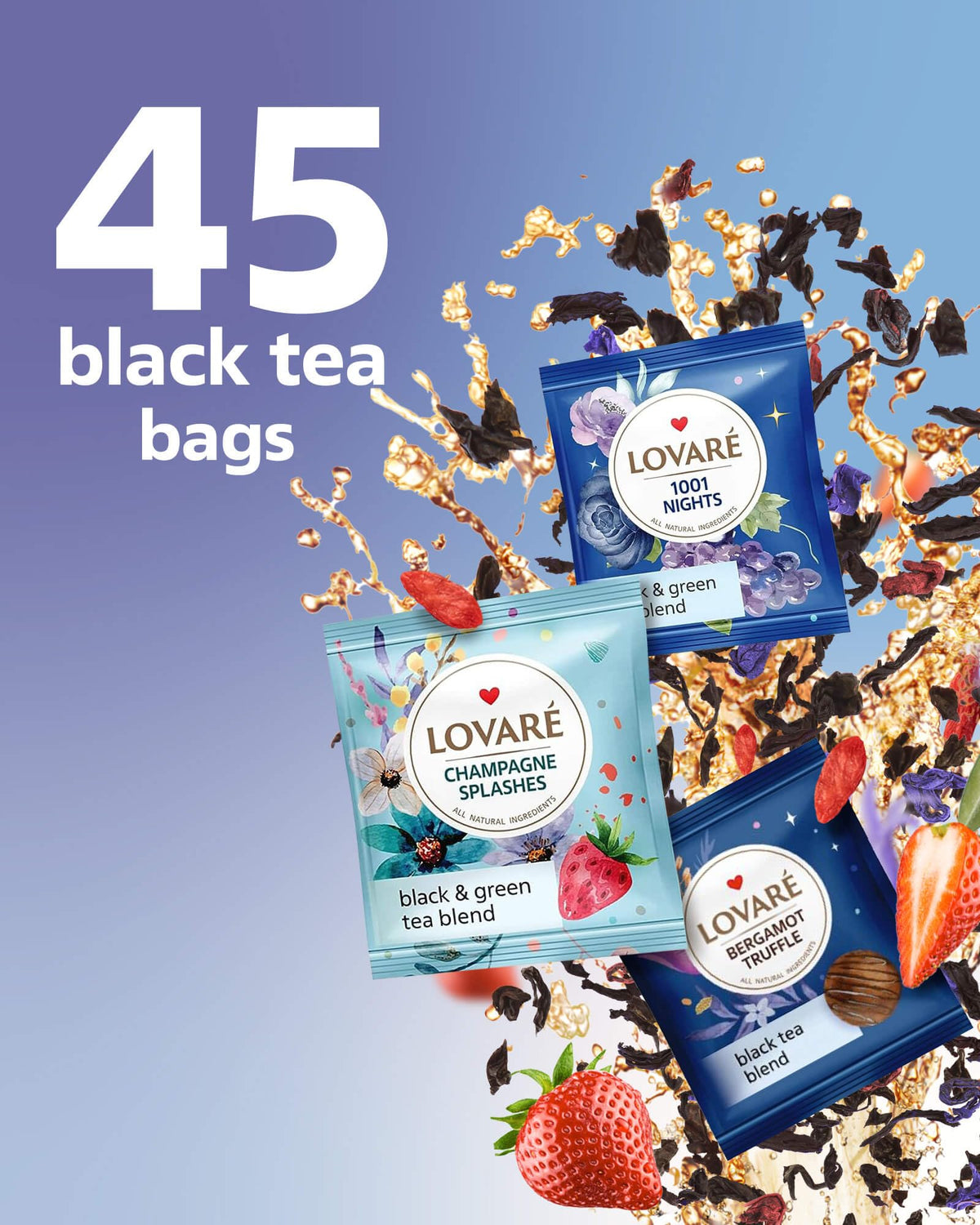LOVARE Champagne Splashes cup captures celebratory aroma and brightness.