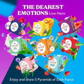 LOVARE nine-flavor sampler offers a varied tea experience at home.