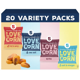 Love Corn Fab Four Sea Salt bag close-up for on-the-go snacking