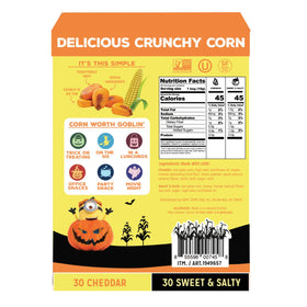 Love Corn Sweet & Salty crunch bag displaying seasoned corn in an on-the-go format