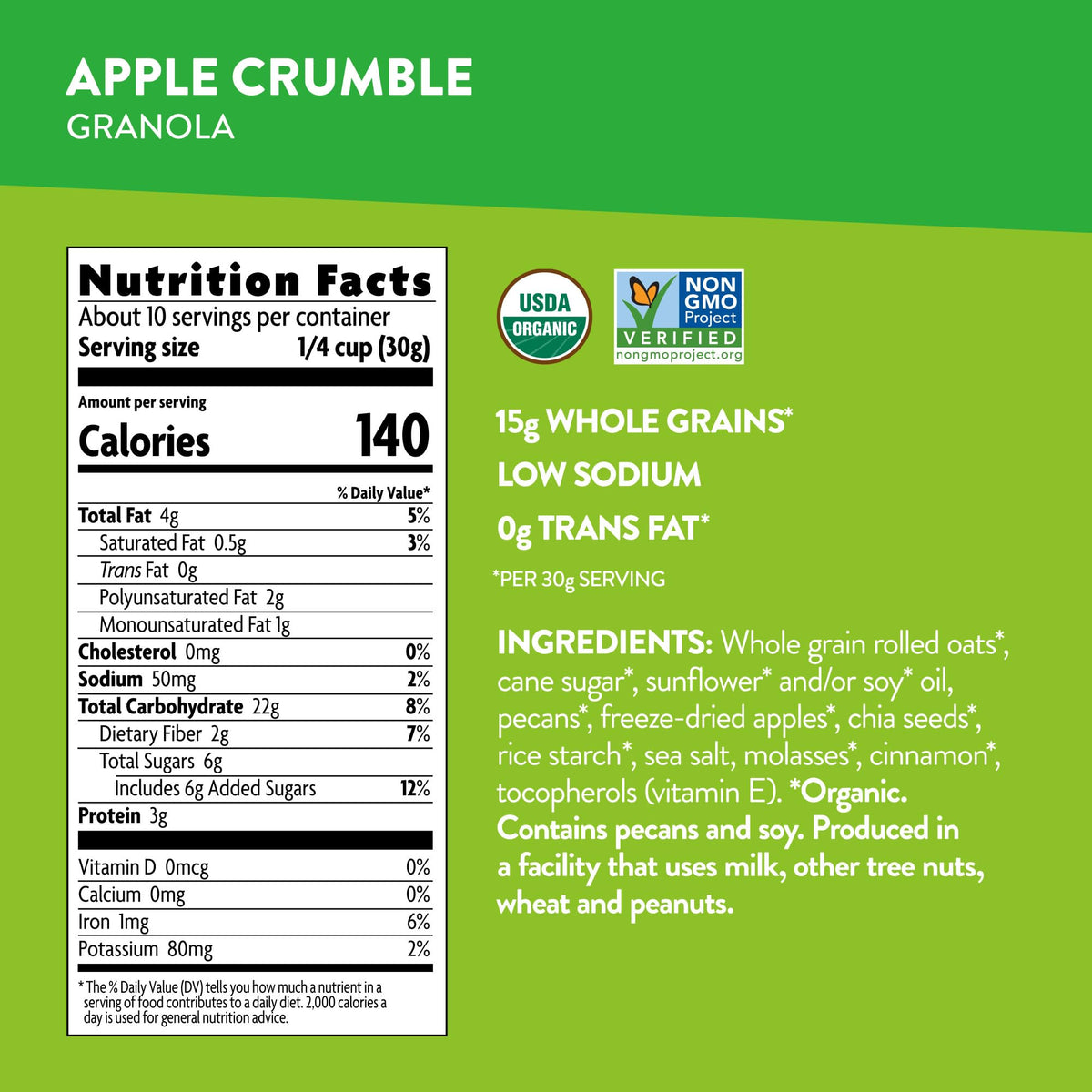 Love Crunch granola with chia seeds supports omega-3 inspiration.