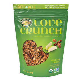 Love Crunch Apple Chia Crumble Granola pack of six for easy breakfasts.