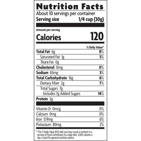 Love Crunch dark chocolate chunks sourced fairly and organically.