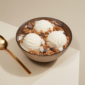 Love Crunch granola features dark chocolate chunks for indulgent crunch.
