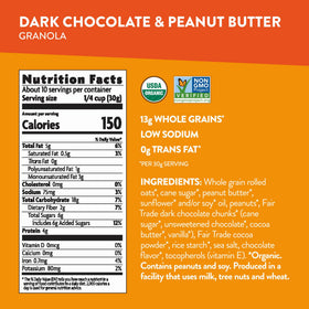 Rich dark chocolate and peanut butter flavor in Love Crunch for a satisfying treat.