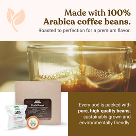 Love Grown aroma notes of vanilla and cocoa in half-caf brew.
