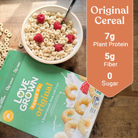 Love Grown Power O’s non-GMO label supports clean, transparent ingredients.