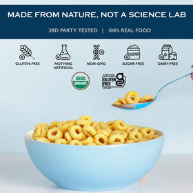 Lovebird Cereal as a kid-friendly snack with natural sweetness.