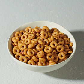 Lovebird Cinnamon Cereal pantry storage idea keeps breakfast organized.