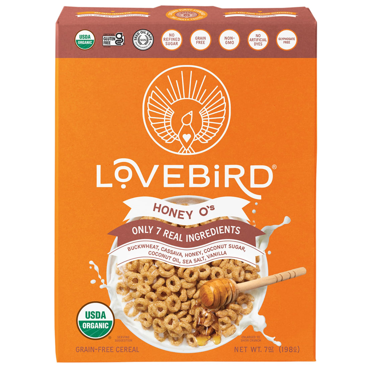 Lovebird honey organic cereal 3-pack for gluten-free breakfasts