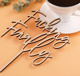 LOVENJOY cake topper dimensions 5.5W x 6.8H for 6-inch cakes.