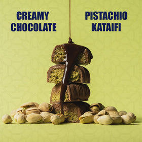 Lovetta Dubai Pistachio Knafeh bar individually wrapped for peak freshness.