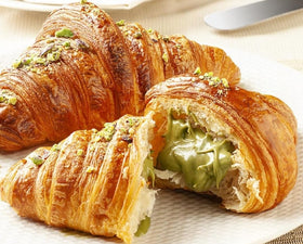 Lovetta Pistachio Cream used as pastry filling delivers even, flavorful layers