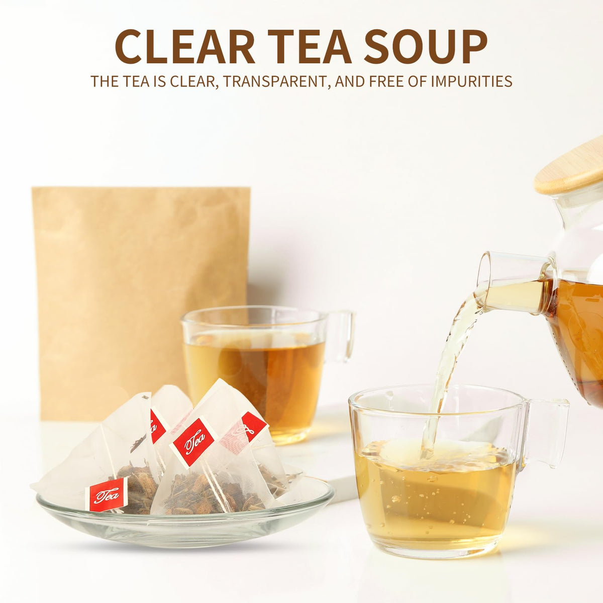 Steeping Loywoqi Essiac Tea in a cup for soothing aroma.