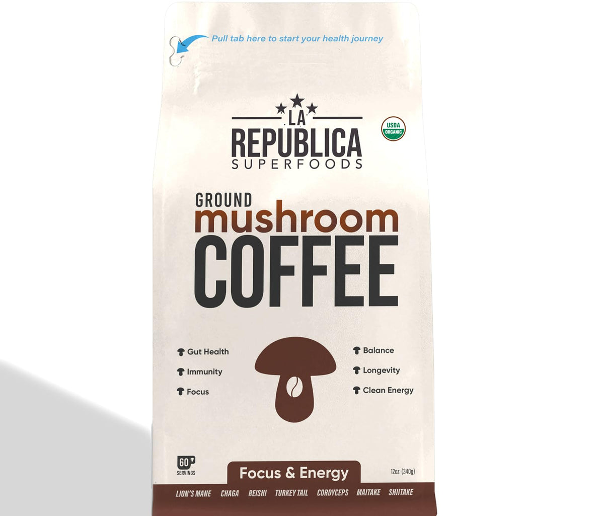 LRLA Superfoods La Republica forest-harvest mushrooms sustainable sourcing.