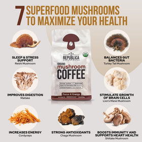 LRLA Superfoods La Republica ground coffee bag organic and fair trade.