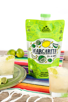 Lt. Blender Margarita in a Bag ideal for beach or tailgate parties.