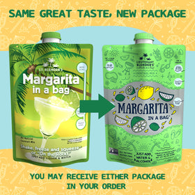 Lt. Blender Margarita in a Bag freeze and pour to serve refreshing slush.