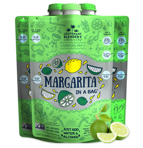 Lt. Blender Margarita in a Bag setup for easy party prep.