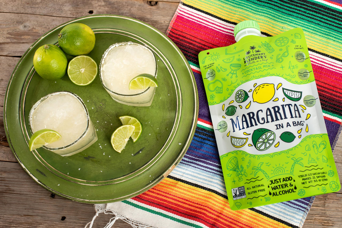 Lt. Blender Margarita Mocktail option using water or juice.